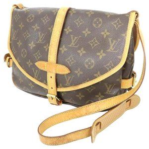 Saumur Unisex Monogram / Monogram Shoulder Bag 8.6